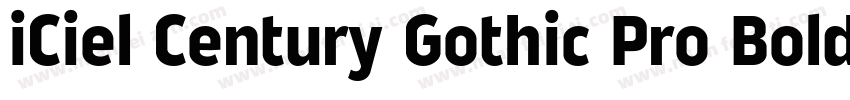 iCiel Century Gothic Pro Bold字体转换